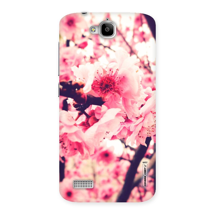 Pretty Pink Flowers Back Case for Honor Holly