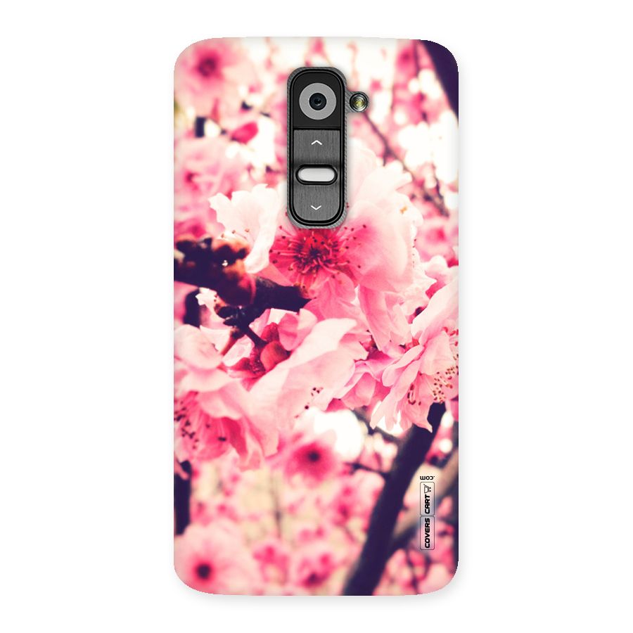 Pretty Pink Flowers Back Case for LG G2