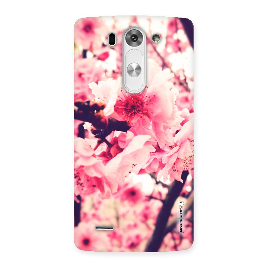 Pretty Pink Flowers Back Case for LG G3 Beat
