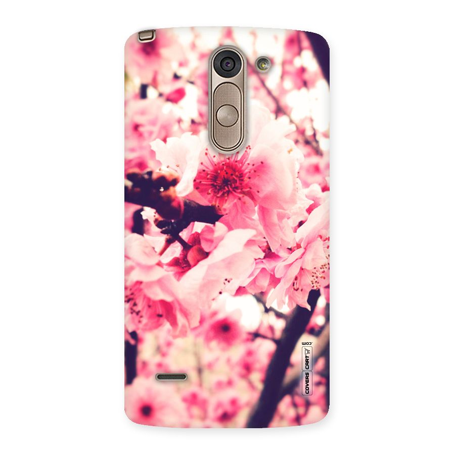Pretty Pink Flowers Back Case for LG G3 Stylus