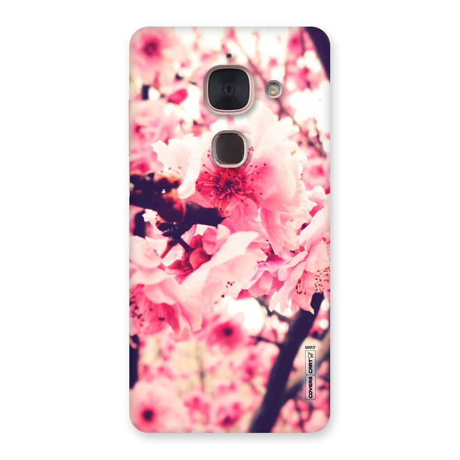 Pretty Pink Flowers Back Case for Le Max 2
