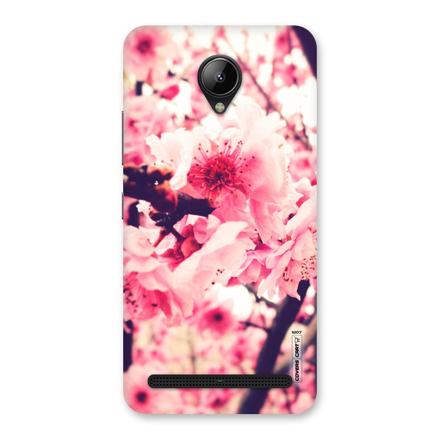 Pretty Pink Flowers Back Case for Lenovo C2