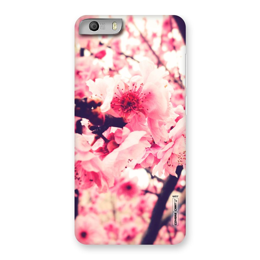 Pretty Pink Flowers Back Case for Micromax Canvas Knight 2