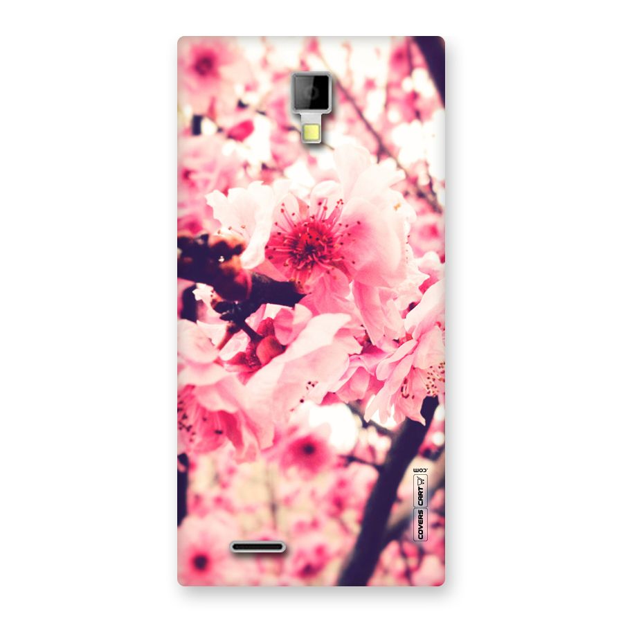 Pretty Pink Flowers Back Case for Micromax Canvas Xpress A99