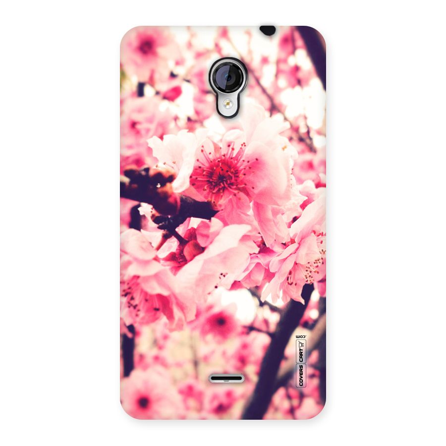 Pretty Pink Flowers Back Case for Micromax Unite 2 A106
