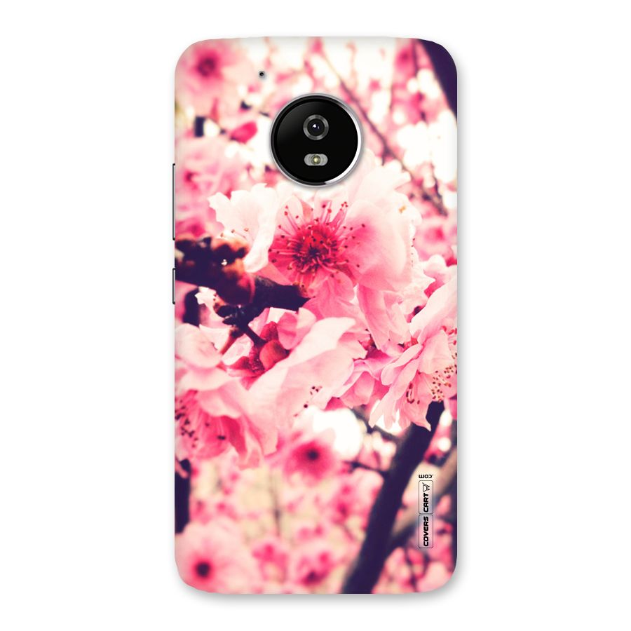 Pretty Pink Flowers Back Case for Moto G5
