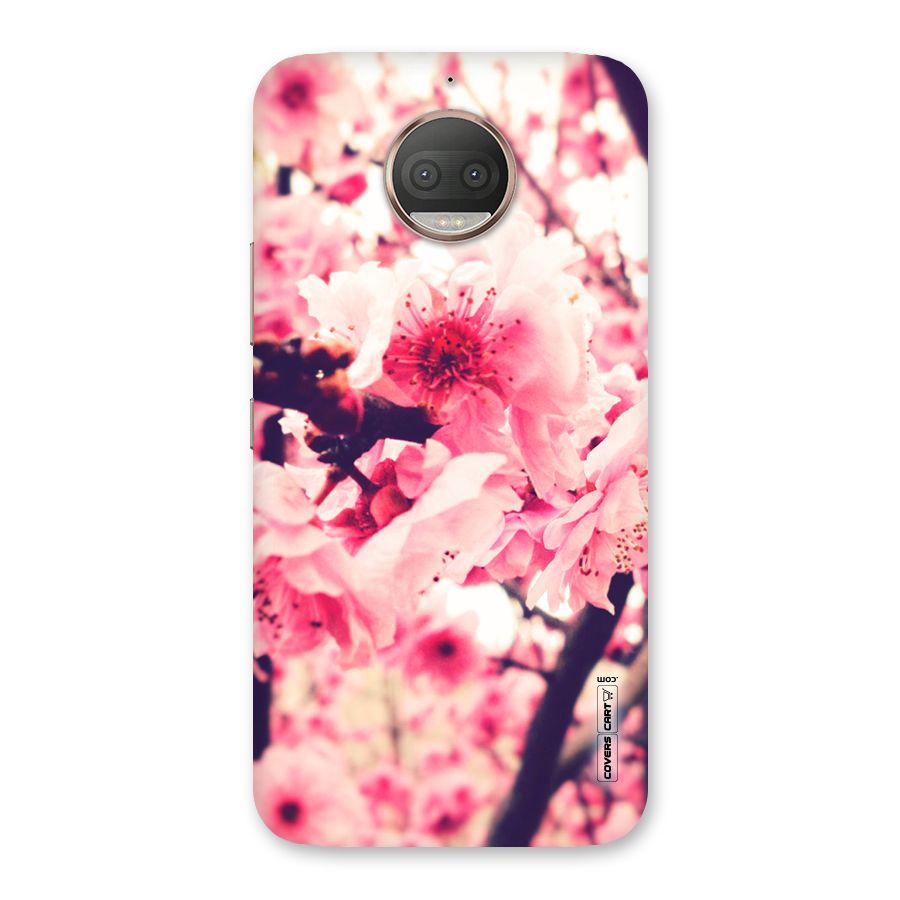 Pretty Pink Flowers Back Case for Moto G5s Plus