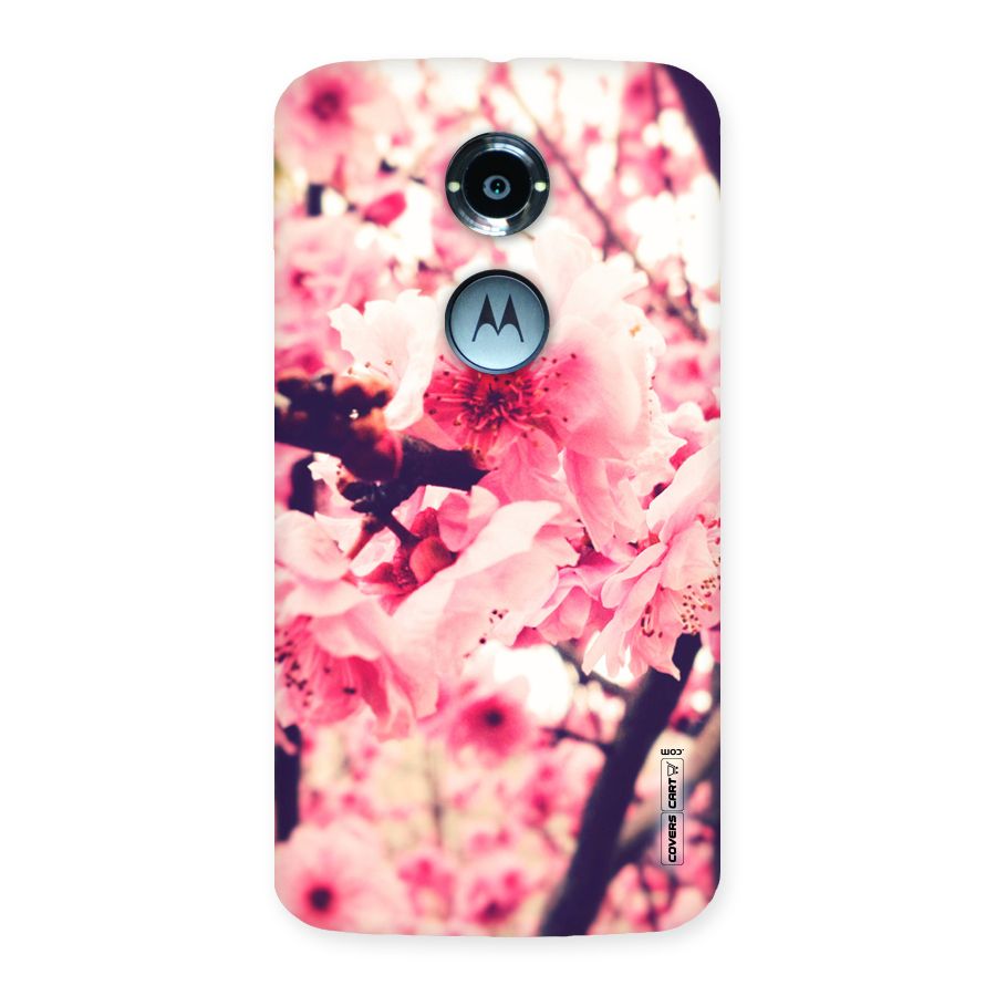Pretty Pink Flowers Back Case for Moto X 2nd Gen