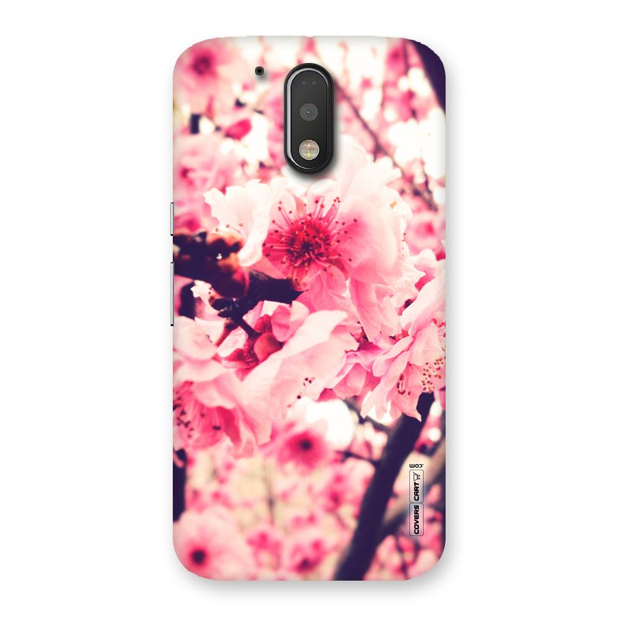 Pretty Pink Flowers Back Case for Motorola Moto G4