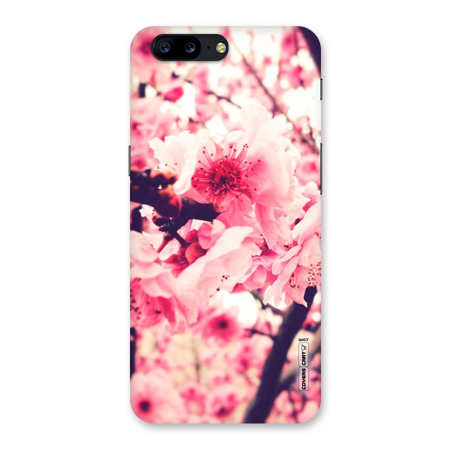 Pretty Pink Flowers Back Case for OnePlus 5