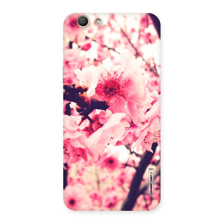 Pretty Pink Flowers Back Case for Oppo F1s