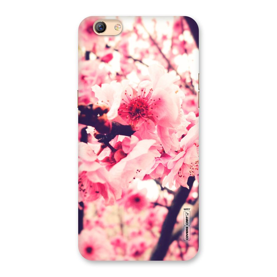 Pretty Pink Flowers Back Case for Oppo F3 Plus