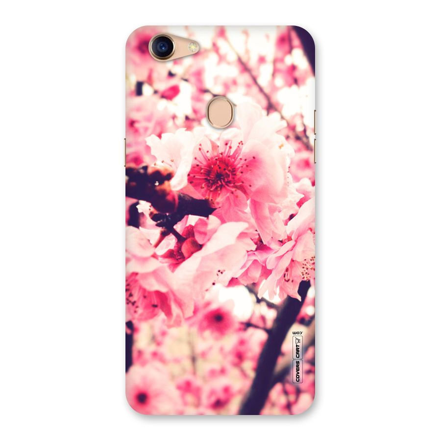 Pretty Pink Flowers Back Case for Oppo F5