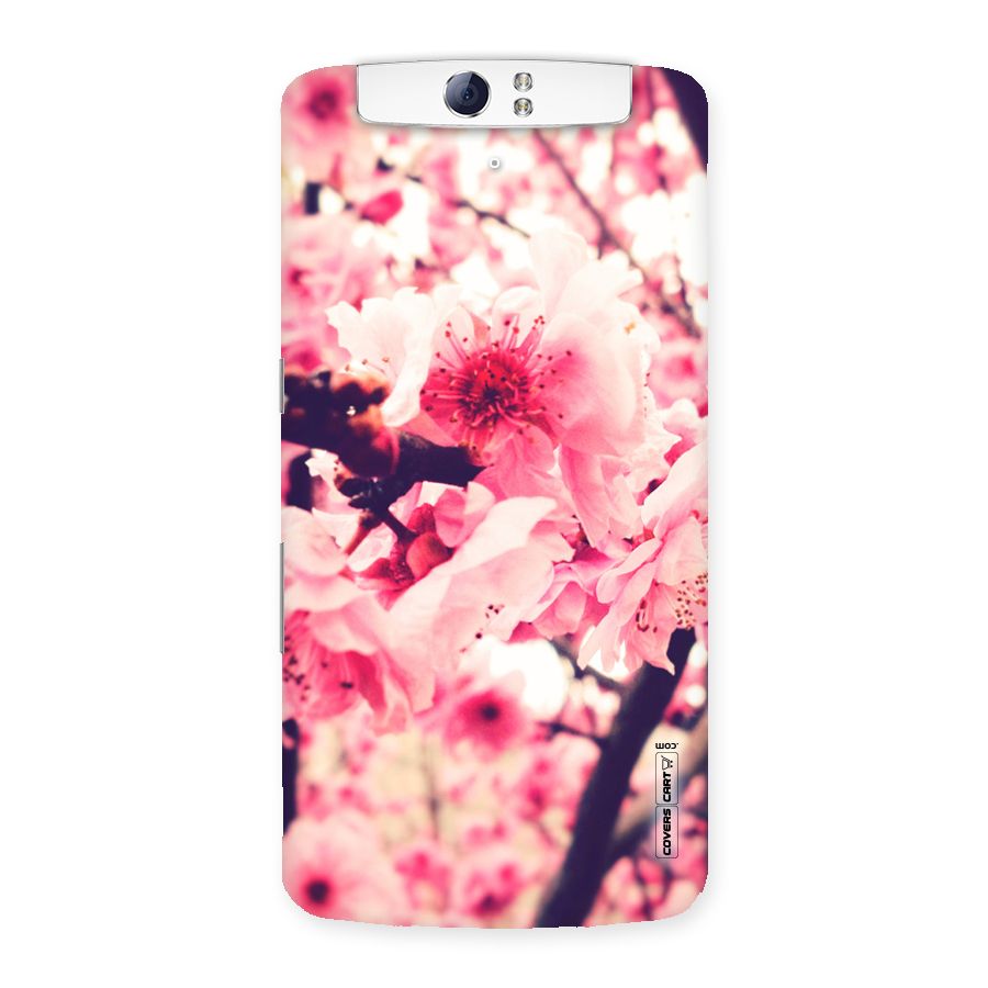 Pretty Pink Flowers Back Case for Oppo N1