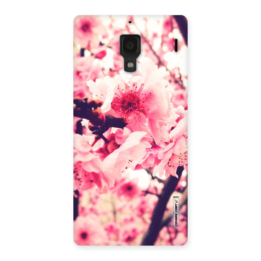 Pretty Pink Flowers Back Case for Redmi 1S