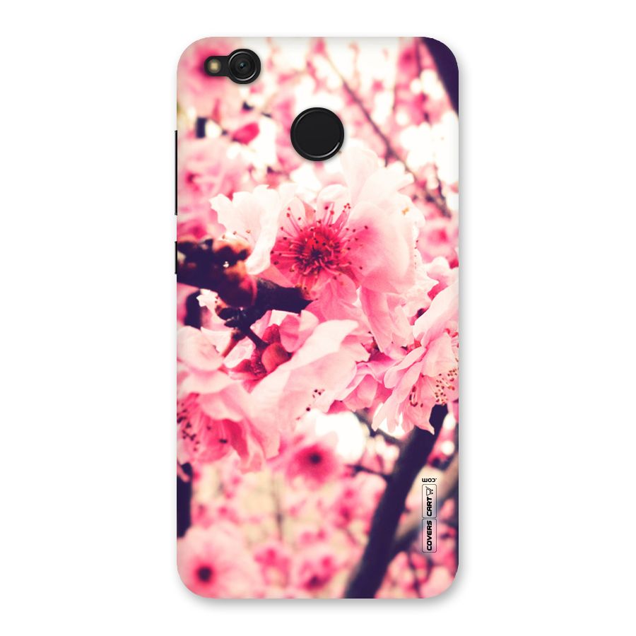 Pretty Pink Flowers Back Case for Redmi 4