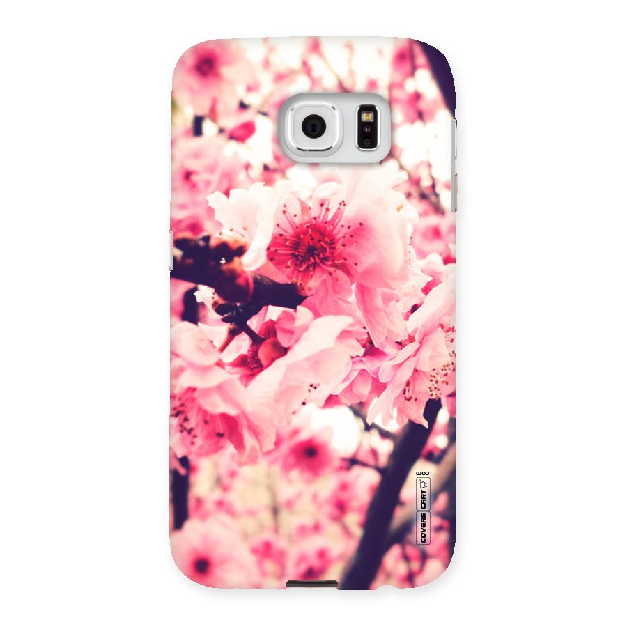 Pretty Pink Flowers Back Case for Samsung Galaxy S6