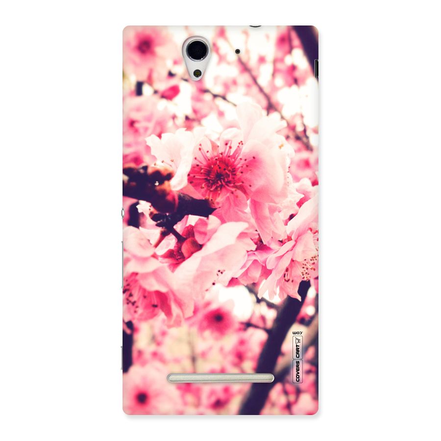 Pretty Pink Flowers Back Case for Sony Xperia C3