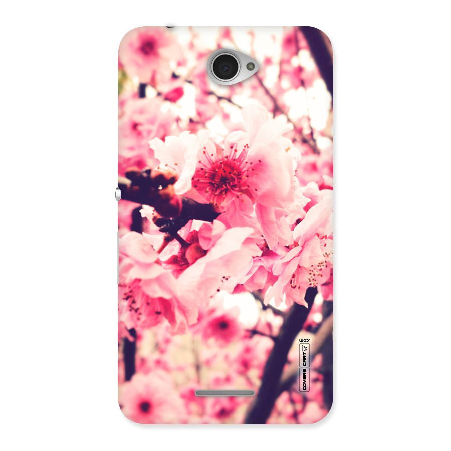 Pretty Pink Flowers Back Case for Sony Xperia E4
