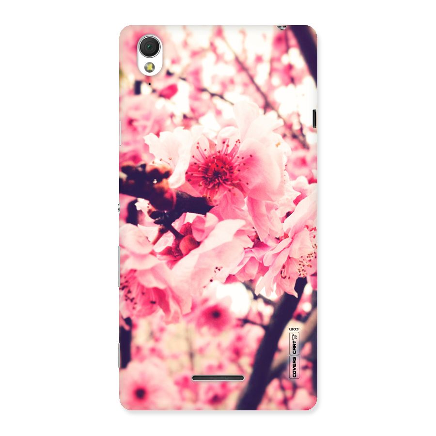 Pretty Pink Flowers Back Case for Sony Xperia T3