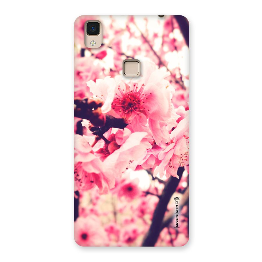 Pretty Pink Flowers Back Case for V3 Max