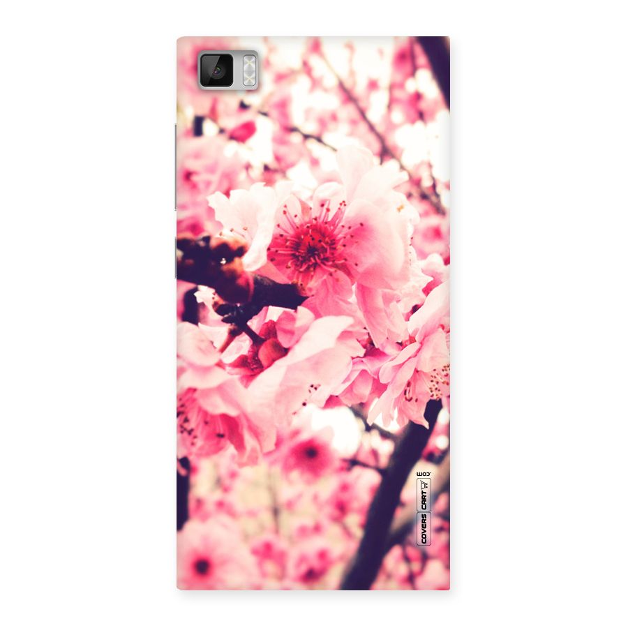 Pretty Pink Flowers Back Case for Xiaomi Mi3