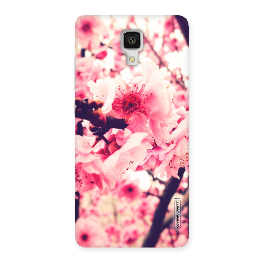 Pretty Pink Flowers Back Case for Xiaomi Mi 4