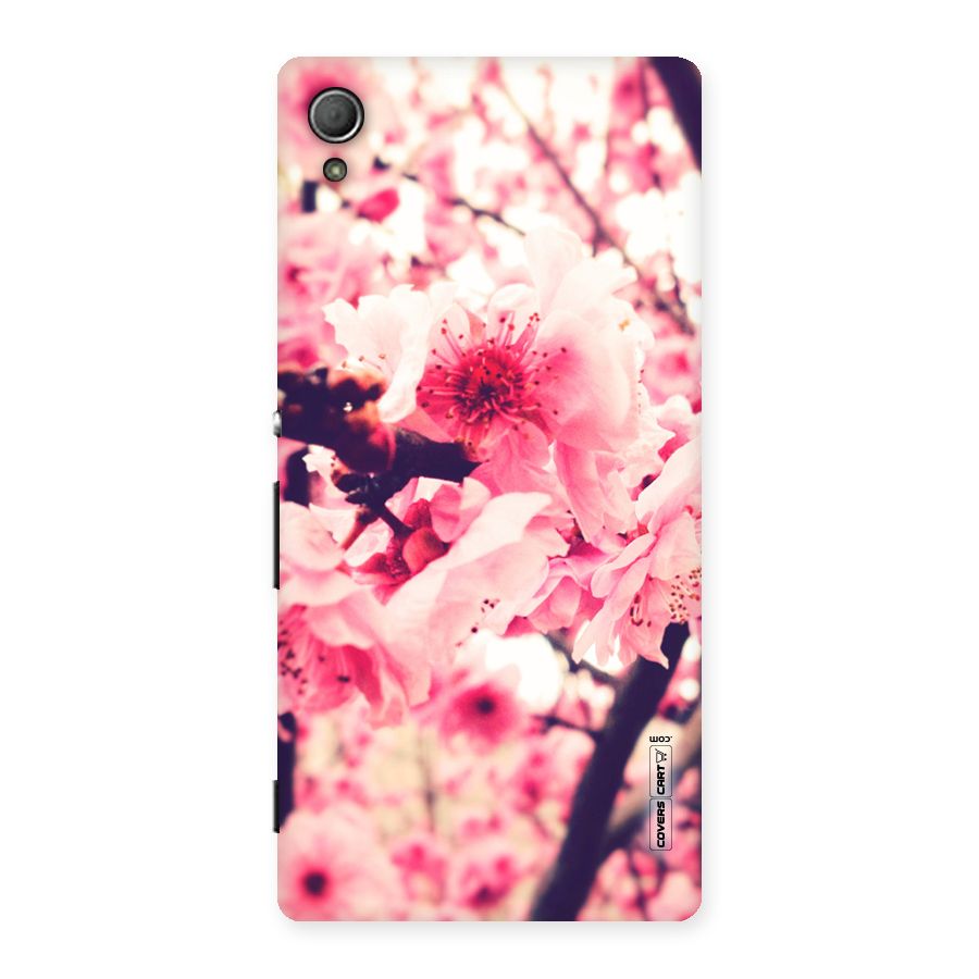 Pretty Pink Flowers Back Case for Xperia Z3 Plus