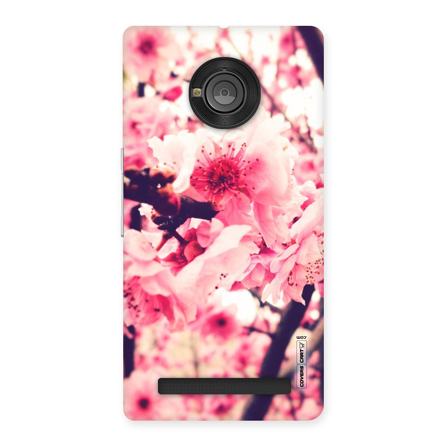 Pretty Pink Flowers Back Case for Yu Yunique