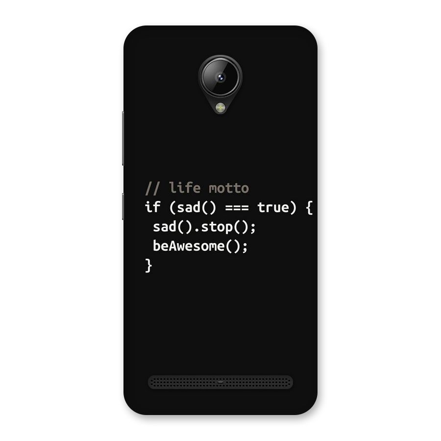Programmers Life Back Case for Lenovo C2