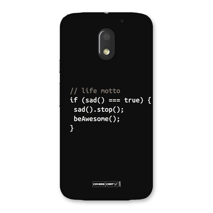 Programmers Life Back Case for Moto E3 Power