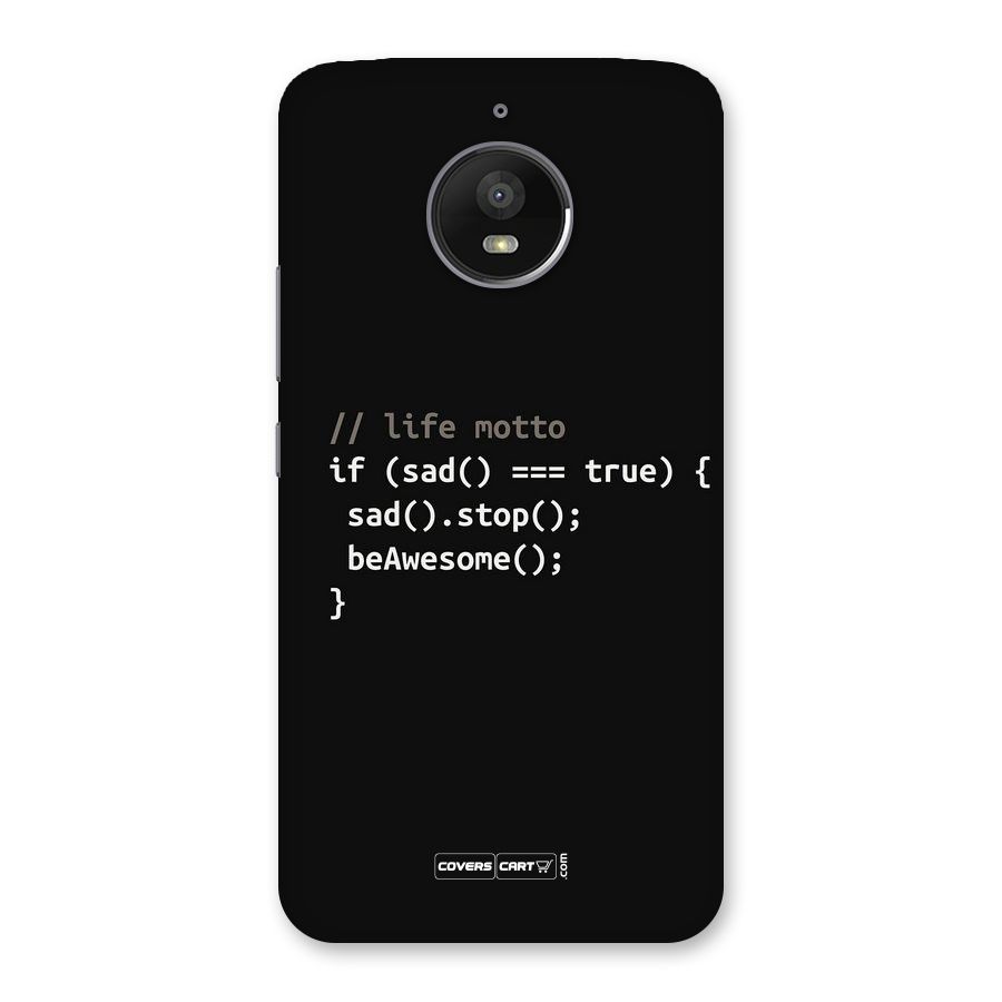 Programmers Life Back Case for Moto E4 Plus