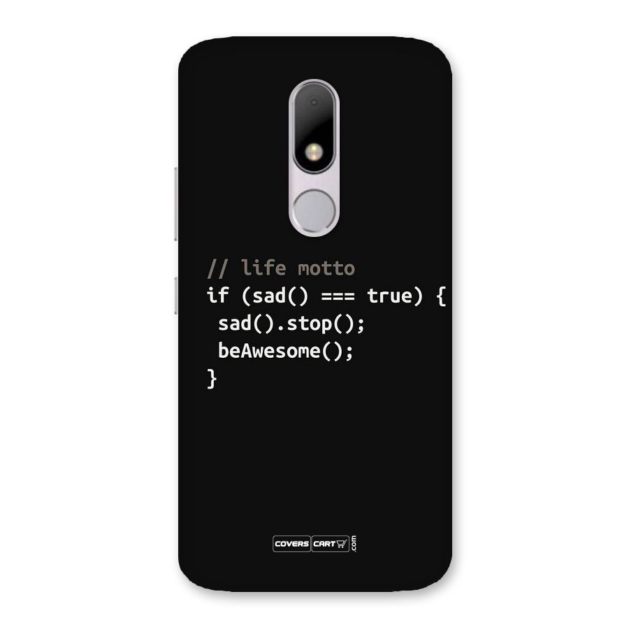 Programmers Life Back Case for Moto M