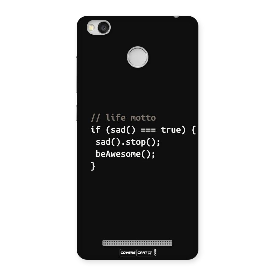 Programmers Life Back Case for Redmi 3S Prime