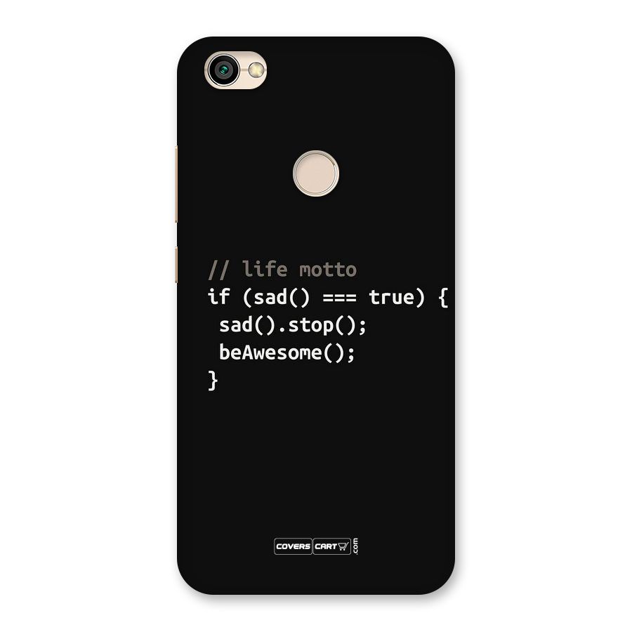 Programmers Life Back Case for Redmi Y1 2017