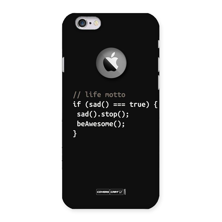 Programmers Life Back Case for iPhone 6 Logo Cut