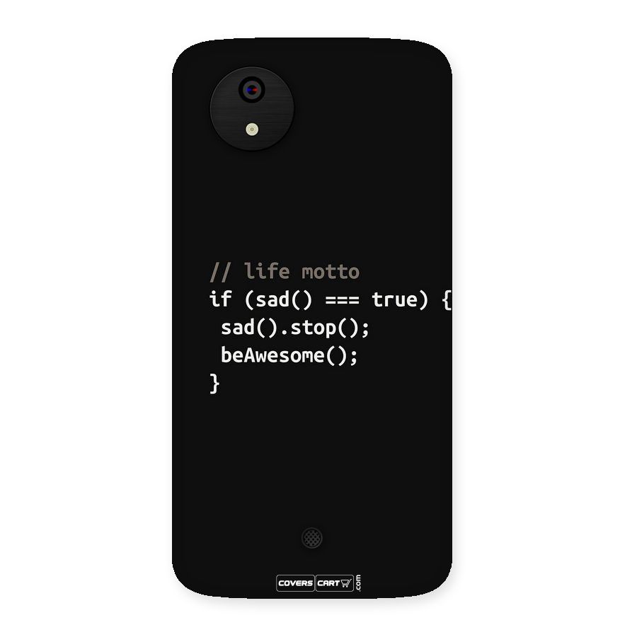 Programmers Life Back Case for Micromax Canvas A1