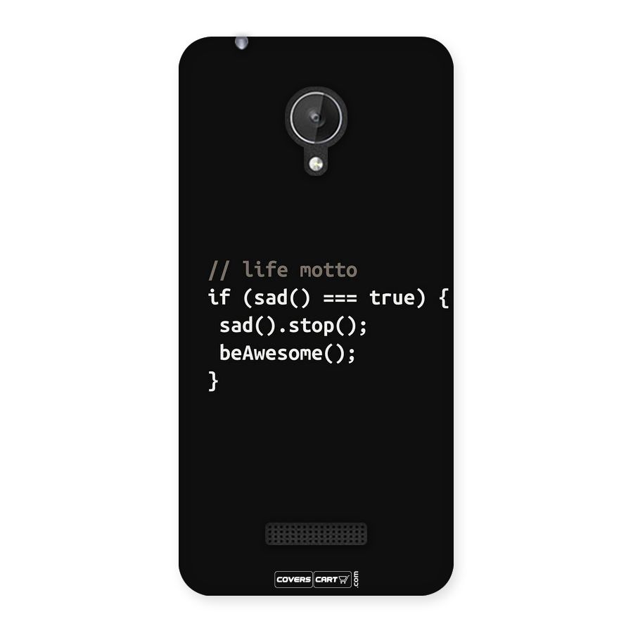 Programmers Life Back Case for Micromax Canvas Spark Q380