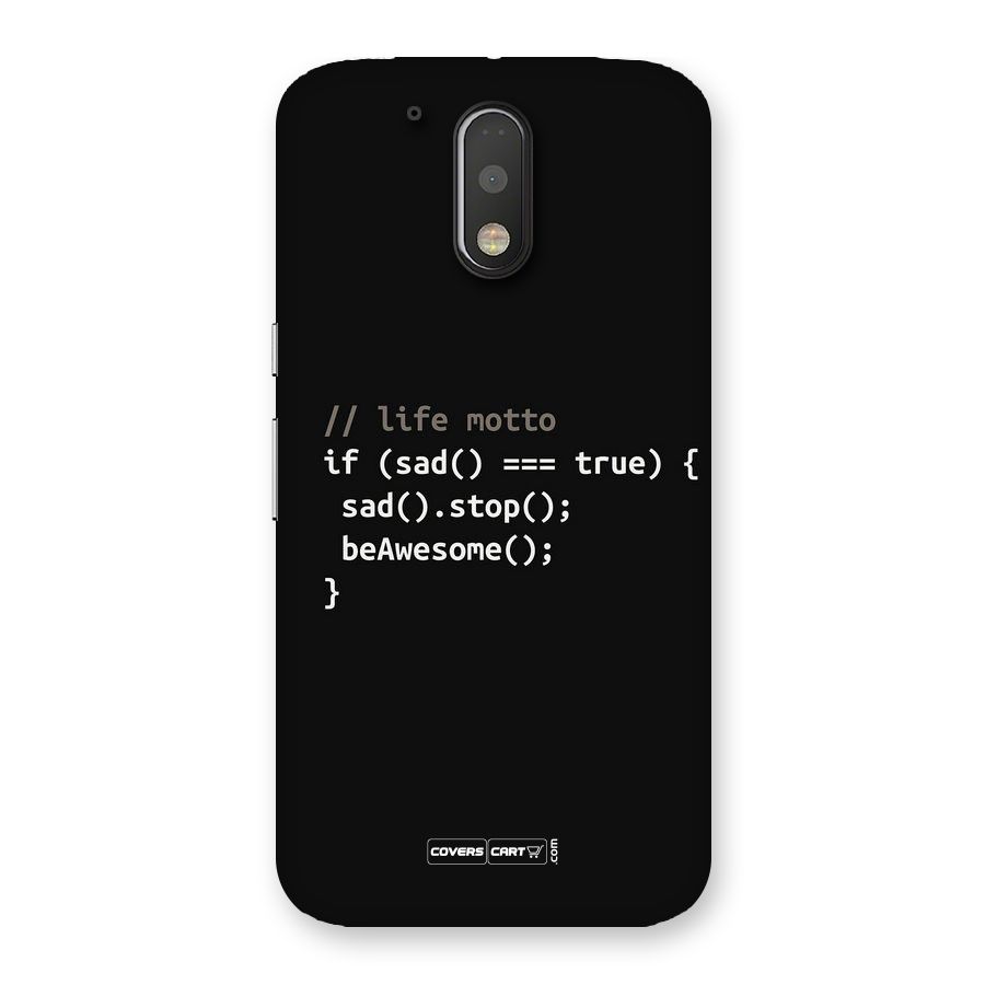 Programmers Life Back Case for Motorola Moto G4