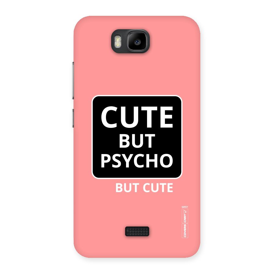 Psycho But Cute Back Case for Honor Bee
