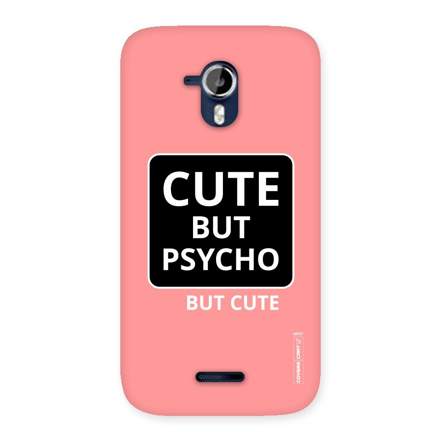 Psycho But Cute Back Case for Micromax Canvas Magnus A117