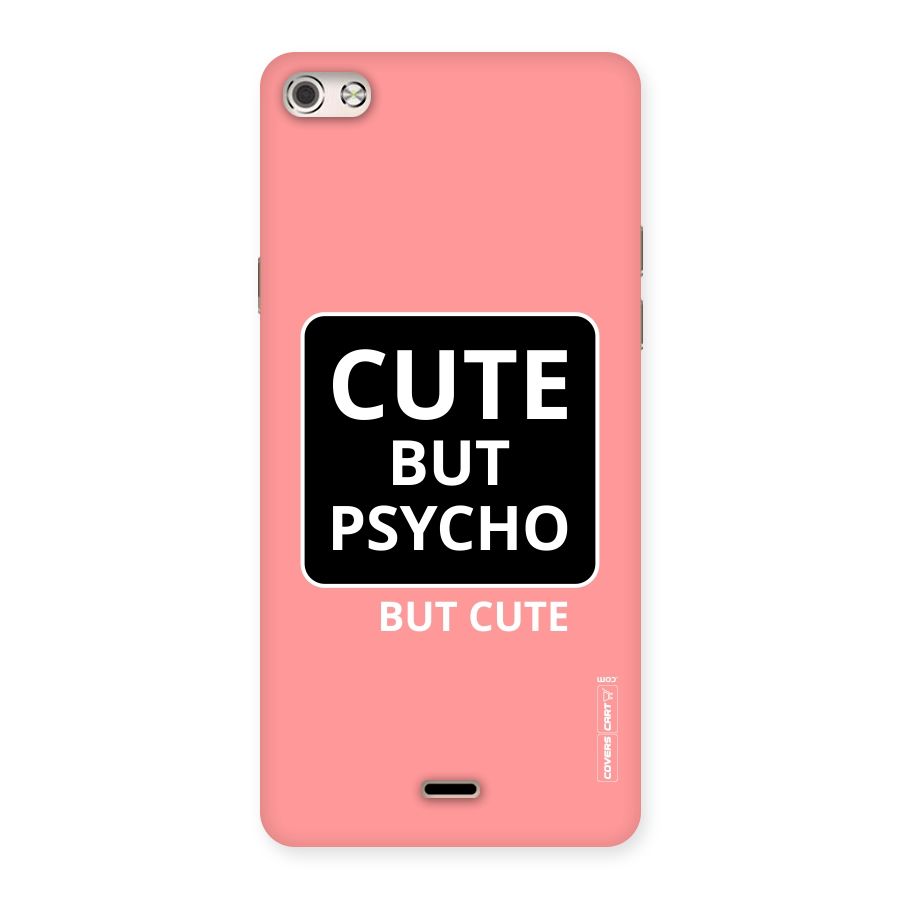Psycho But Cute Back Case for Micromax Canvas Silver 5
