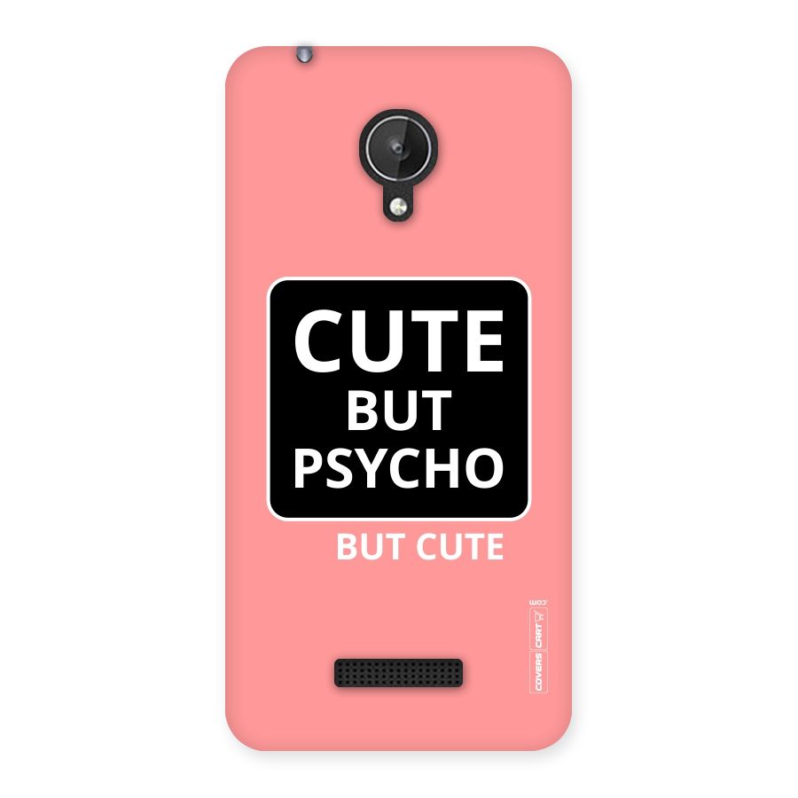 Psycho But Cute Back Case for Micromax Canvas Spark Q380