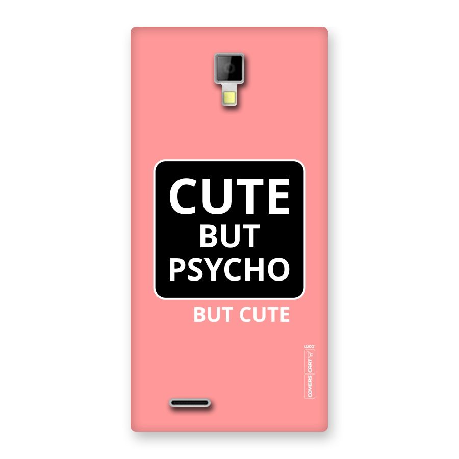 Psycho But Cute Back Case for Micromax Canvas Xpress A99