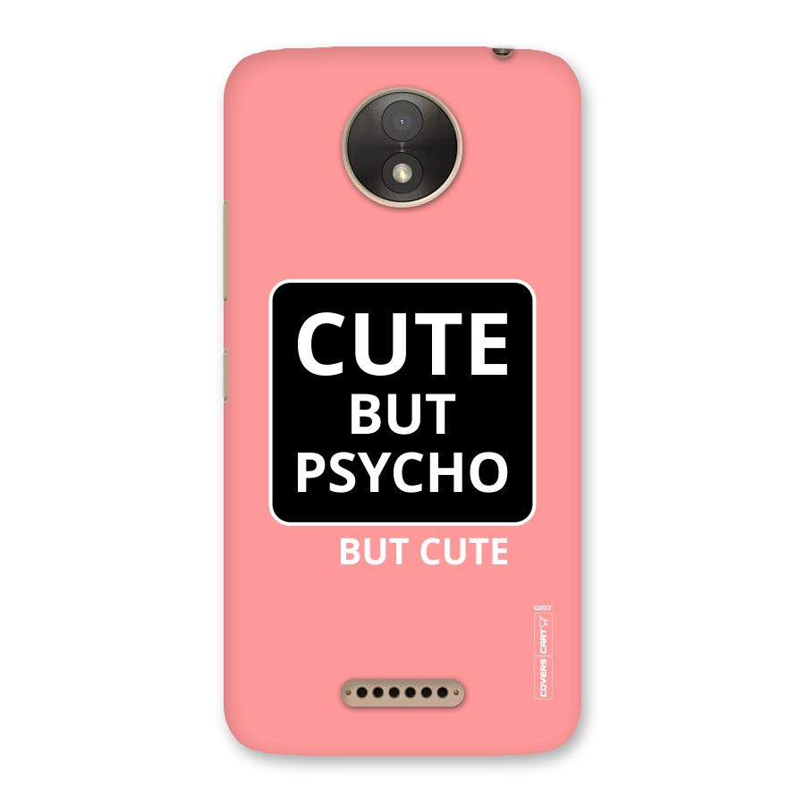 Psycho But Cute Back Case for Moto C Plus