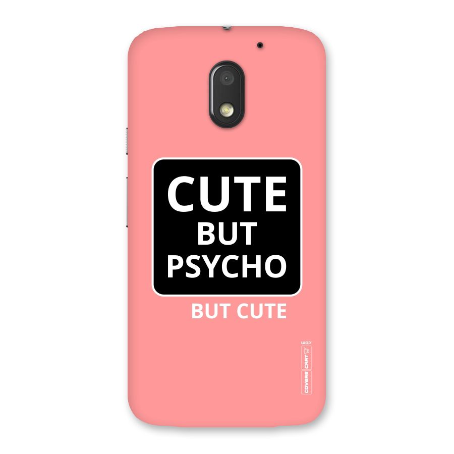 Psycho But Cute Back Case for Moto E3 Power