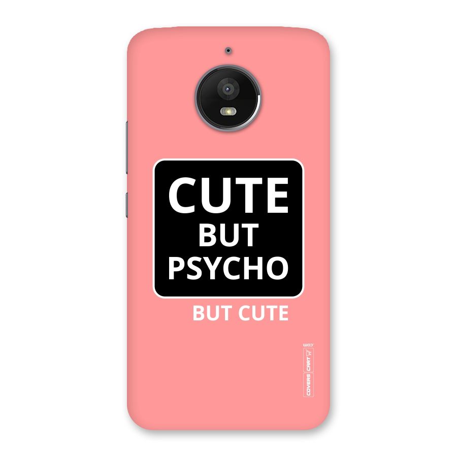 Psycho But Cute Back Case for Moto E4 Plus