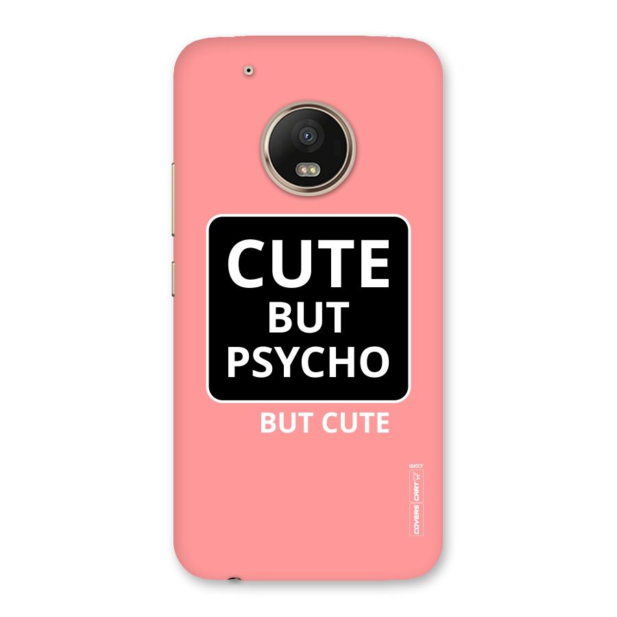 Psycho But Cute Back Case for Moto G5 Plus