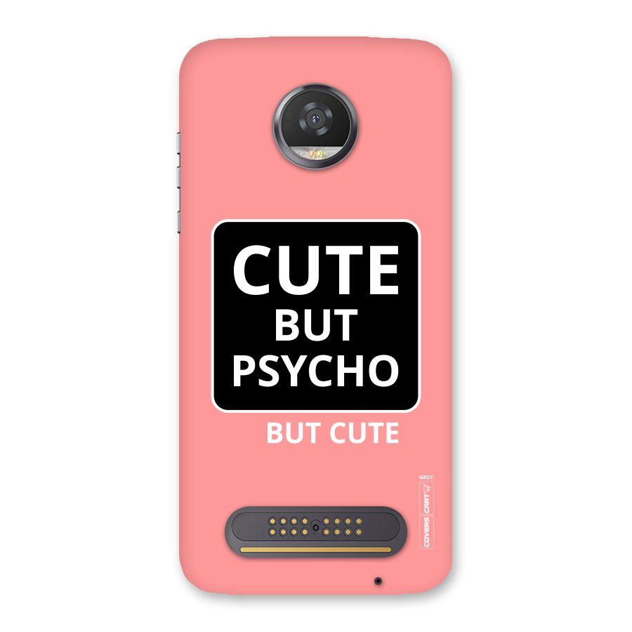 Psycho But Cute Back Case for Moto Z2 Play