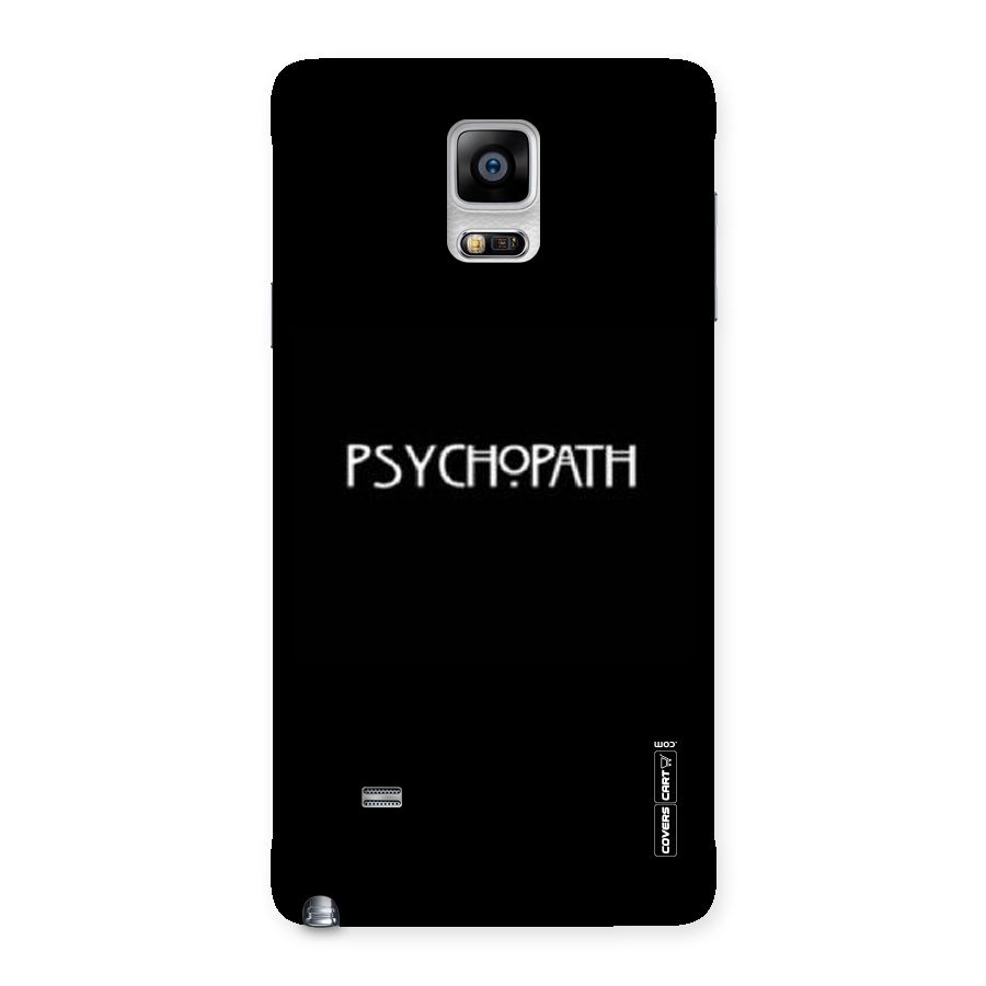 Psycopath Alert Back Case for Galaxy Note 4